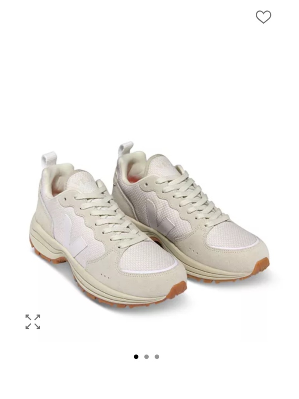 Veja 8 Women's Venturi II Low Top Sneakers Gravel White